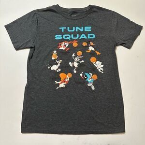 Space Jam Short Sleeve Gray T-shirt | Youth Size 2XL